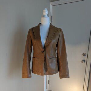 Banana Republic Soft Leather Jacket | Tan | Size 4